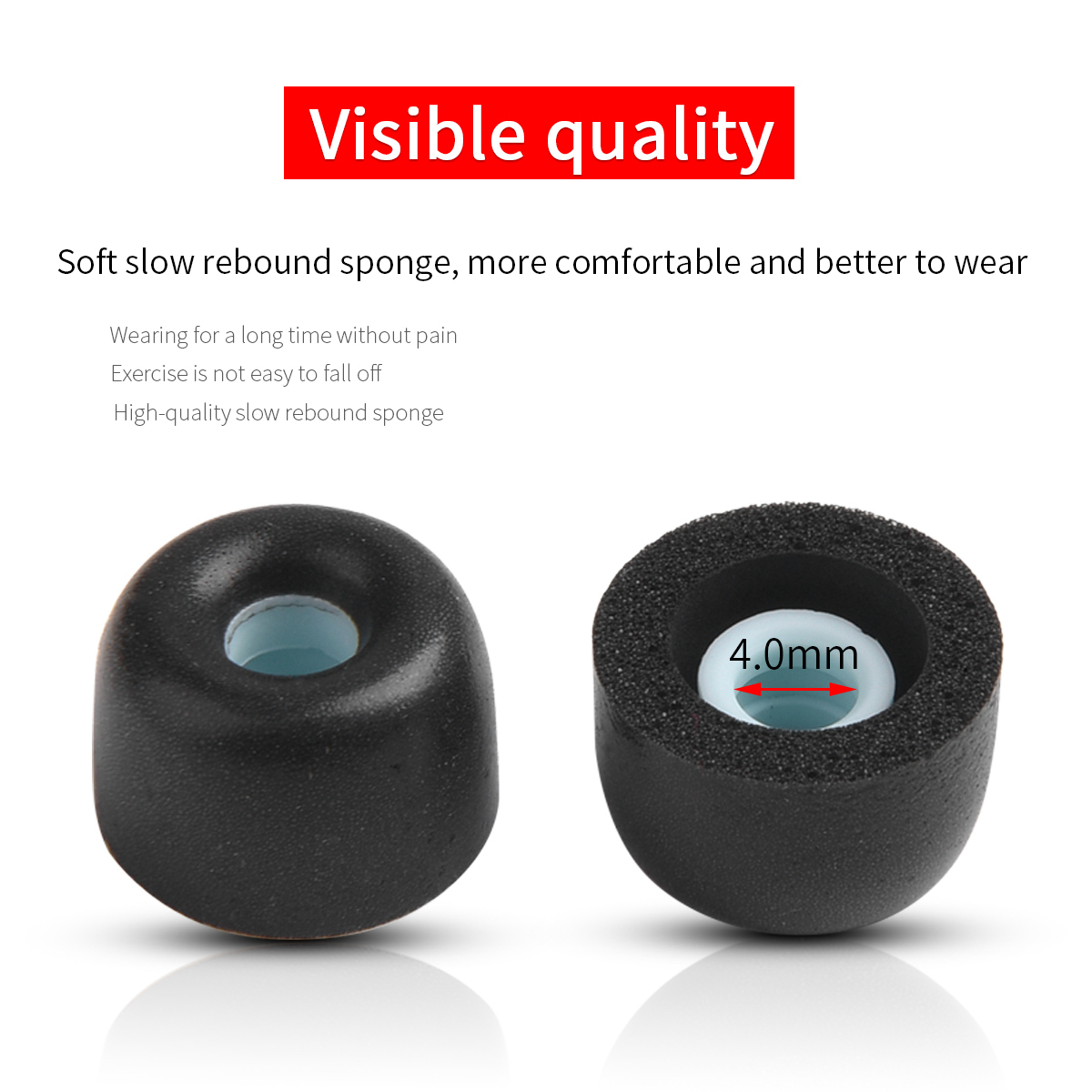 Anker Speaker Soundcore Boom 2 - 4 buah busa memori ujung telinga