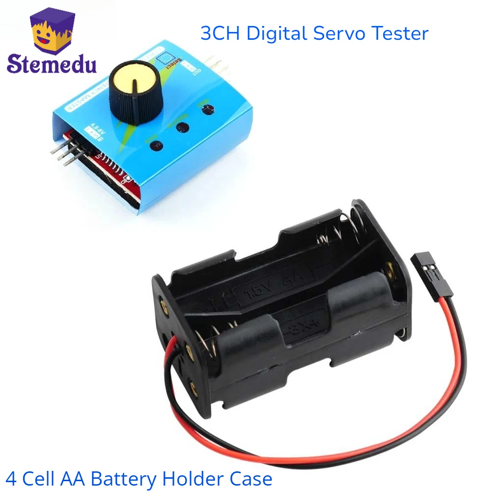 Battery Case Storage - 3CH Digital Servo Tester ESC Pengendali