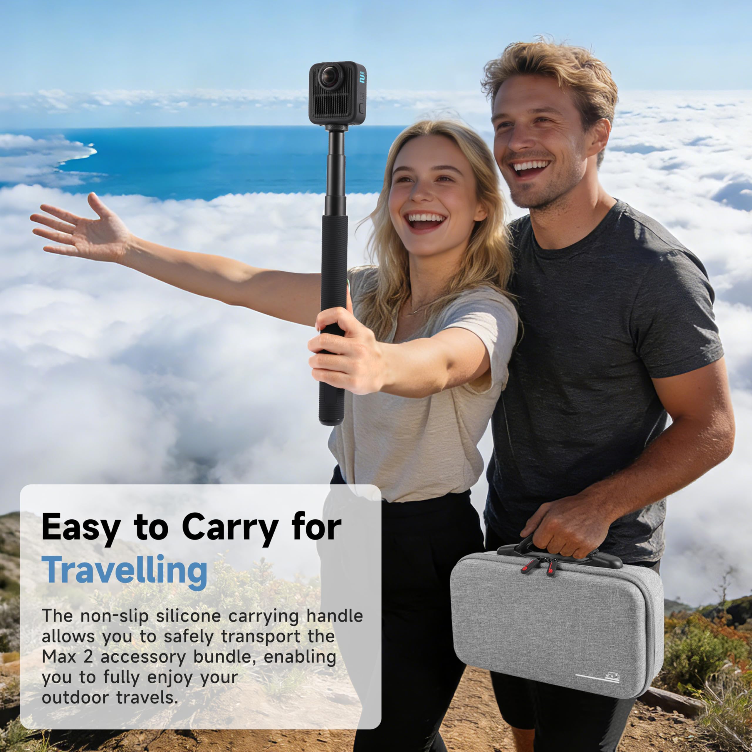 Tas Jinjing untuk Gopro Max 2, - Battery Case Storage ulasan dan harga