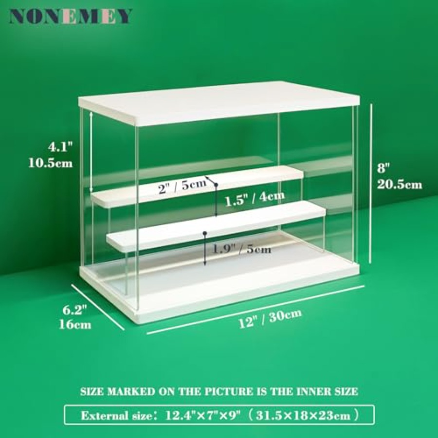 Kotak Display Akrilik Transpar - Battery Case Storage ulasan dan harga